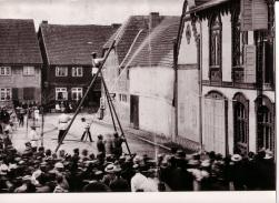 historischer Löscheinsatz
