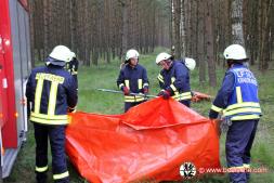 Einsatzfoto Waldbrandübung